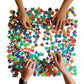 The Aeternus Aenigma colour puzzle assembled, colours overlapping